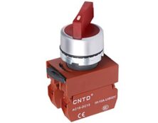 ΔΙΑΚΟΠΤΗΣ Φ22 1-0-2 2NO ΜΕ ΛΥΧΝΙΑ 24VAC/DC ΚΟΚΚΙΝΗ C2SIL-R CNTD