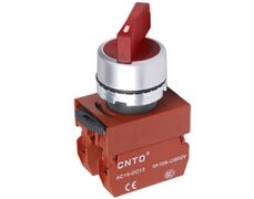 ΔΙΑΚΟΠΤΗΣ Φ22 1-0-2 2NO ΜΕ ΛΥΧΝΙΑ 24VAC/DC ΚΟΚΚΙΝΗ C2SIL-R CNTD
