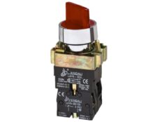 ΔΙΑΚΟΠΤΗΣ Φ22 1-0-2 1NO+1NC ΜΕ ΛΥΧΝΙΑ 230VAC ΚΟΚΚΙΝΗ BK3465 KND