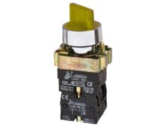 ΔΙΑΚΟΠΤΗΣ Φ22 1-0-2 1NO+1NC ΜΕ ΛΥΧΝΙΑ 230VAC ΚΙΤΡΙΝΗ BK3565 KND