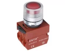 ΜΠΟΥΤΟΝ ΧΩΝΕΥΤΟ Φ22 1NC ΜΕ ΛΥΧΝΙΑ 230VAC ΚΟΚΚΙΝΗ C2PIF-R CNTD