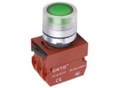 ΜΠΟΥΤΟΝ ΧΩΝΕΥΤΟ Φ22 1NO ΜΕ ΛΥΧΝΙΑ 230VAC ΠΡΑΣΙΝΗ C2PIF-G CNTD 1
