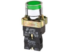 ΜΠΟΥΤΟΝ ΧΩΝΕΥΤΟ Φ22 1NO ΜΕ LED ΠΡΑΣΙΝΟ BW3361 KND