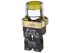 ΜΠΟΥΤΟΝ ΧΩΝΕΥΤΟ Φ22 1NO ΜΕ LED ΚΙΤΡΙΝΟ BW3561 KND