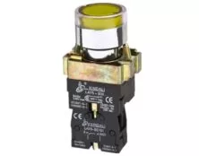 ΜΠΟΥΤΟΝ ΧΩΝΕΥΤΟ Φ22 1NO ΜΕ LED ΚΙΤΡΙΝΟ BW3561 KND