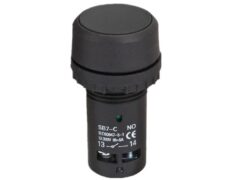 ΜΠΟΥΤΟΝ ΧΩΝΕΥΤΟ Φ22 1NO1NC ΜΑΥΡΟ MONOBLOCK CA25 XND 1