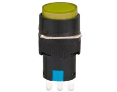 ΜΠΟΥΤΟΝ ΒΙΔΩΤΟ Φ16 1NO+1NC ΜΕ LED 24VAC/DC ΚΙΤΡΙΝΟ XDL16-11AD XND