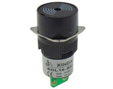 BUZZER ΠΙΝΑΚΑ Φ16 24VAC/DC ΜΑΥΡΟ XDL16-SMF XND
