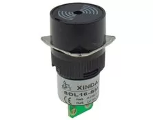 BUZZER ΠΙΝΑΚΑ Φ16 24VAC/DC ΜΑΥΡΟ XDL16-SMF XND