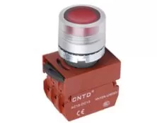 ΜΠΟΥΤΟΝ ΧΩΝΕΥΤΟ Φ22 1NC ΜΕ ΛΥΧΝΙΑ 24VAC/DC ΚΟΚΚΙΝΗ C2PIF-R CNTD