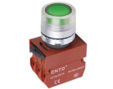 ΜΠΟΥΤΟΝ ΧΩΝΕΥΤΟ Φ22 1NO ΜΕ ΛΥΧΝΙΑ 24VAC/DC ΠΡΑΣΙΝΗ C2PIF-G CNTD