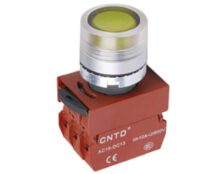 ΜΠΟΥΤΟΝ ΧΩΝΕΥΤΟ Φ22 1NO ΜΕ ΛΥΧΝΙΑ 24VAC/DC ΚΙΤΡΙΝΗ C2PIF-Y CNTD