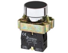 ΜΠΟΥΤΟΝ ΧΩΝΕΥΤΟ Φ22 1NO+1NC ΜΑΥΡΟ BA25 KND