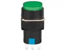 ΜΠΟΥΤΟΝ ΒΙΔΩΤΟ Φ16 1NO+1NC ΜΕ LED 230VAC ΠΡΑΣΙΝΟ XDL16-11AD XND