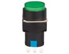 ΜΠΟΥΤΟΝ ΒΙΔΩΤΟ Φ16 1NO+1NC ΜΕ ΣΥΓΚΡΑΤΗΣΗ ΚΑΙ LED 230VAC ΠΡΑΣΙΝΟ XDL16-11ADL XND