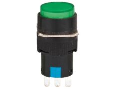 ΜΠΟΥΤΟΝ ΒΙΔΩΤΟ Φ16 1NO+1NC ΜΕ ΣΥΓΚΡΑΤΗΣΗ ΚΑΙ LED 230VAC ΠΡΑΣΙΝΟ XDL16-11ADL XND 1
