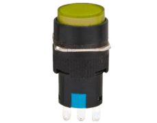 ΜΠΟΥΤΟΝ ΒΙΔΩΤΟ Φ16 1NO+1NC ΜΕ ΣΥΓΚΡΑΤΗΣΗ ΚΑΙ LED 230VAC ΚΙΤΡΙΝΟ XDL16-11ADL XND