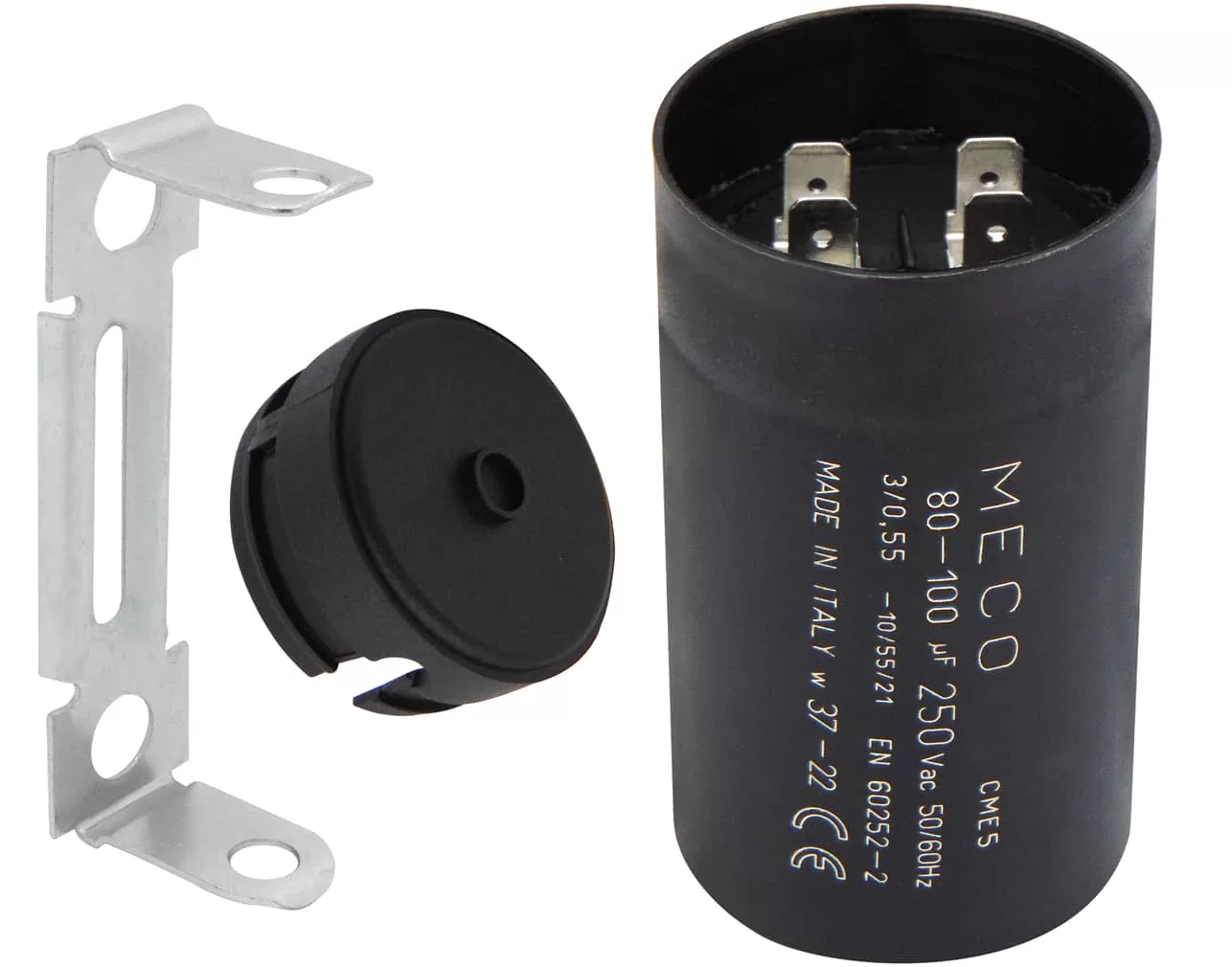 ΠΥΚΝΩΤΗΣ ΕΚΚΙΝΗΣΕΩΣ 80-100μF 250V MECO 3 ΠΥΚΝΩΤΗΣ ΕΚΚΙΝΗΣΕΩΣ 80-100μF 250V MECO