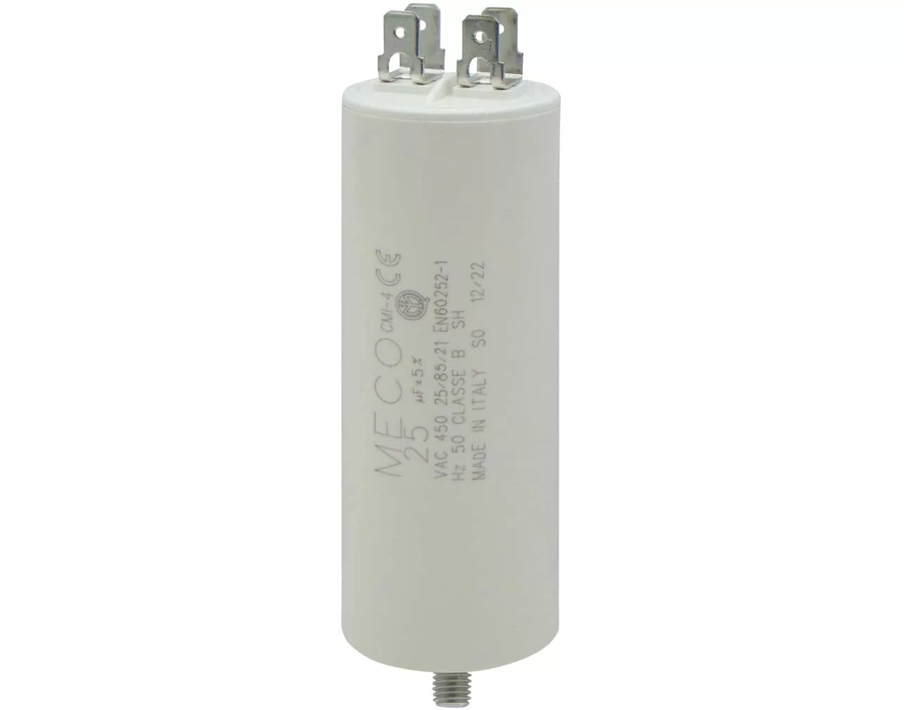 ΠΥΚΝΩΤΗΣ ΜΟΝΙΜΟΥ ΛΕΙΤΟΥΡΓΙΑΣ FASTON 25μF 450VAC MECO 3 ΠΥΚΝΩΤΗΣ ΜΟΝΙΜΟΥ ΛΕΙΤΟΥΡΓΙΑΣ FASTON 25μF 450VAC MECO