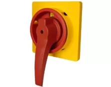 ΠΛΑΚΑ ΔΙΑΚΟΠΤΗ ΠΕΡΙΣΤΡΟΦΙΚΟΥ 0-1 130X130 ΑΣΦΑΛΕΙΑΣ ΚΟΚΚΙΝΗ/ΚΙΤΡΙΝΗ OM 5-7 A0GE BRETER
