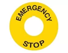 ΠΙΝΑΚΙΔΑ ΕΝΔΕΙΞΗΣ Φ90 EMERGENCY/STOP ΓΙΑ Φ22 ΚΙΤΡΙΝΗ F07/E90 KND