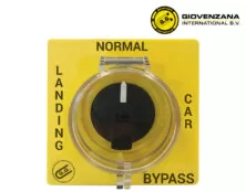 ΠΛΑΚΑ ΔΙΑΚΟΠΤΗ ΠΕΡΙΣΤΡΟΦΙΚΟΥ 0-1-2 84X84 BYPASS ΚΙΤΡΙΝΗ KIT018PBYPB07 GIOVENZANA