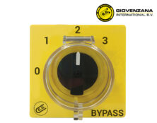ΠΛΑΚΑ ΔΙΑΚΟΠΤΗ ΠΕΡΙΣΤΡΟΦΙΚΟΥ 0-1-2-3 84X84 BYPASS ΚΙΤΡΙΝΗ KIT018PBYPB GIOVENZANA