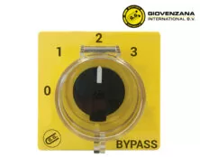 ΠΛΑΚΑ ΔΙΑΚΟΠΤΗ ΠΕΡΙΣΤΡΟΦΙΚΟΥ 0-1-2-3 84X84 BYPASS ΚΙΤΡΙΝΗ KIT018PBYPB GIOVENZANA