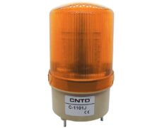 ΦΑΡΟΣ LED FLASHING ΜΕ BUZZER 230VAC 85X160mm ΚΙΤΡΙΝΟΣ C-1101J CNTD