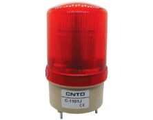 ΦΑΡΟΣ LED FLASHING ΜΕ BUZZER 230VAC 85X160mm ΚΟΚΚΙΝΟΣ C-1101J CNTD