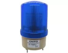 ΦΑΡΟΣ LED FLASHING ΜΕ BUZZER 24VDC 85X160mm ΜΠΛΕ C-1101J CNTD