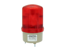 ΦΑΡΟΣ LED MULTIFUNCTION ΜΕ BUZZER 12-230VAC/DC 85X155mm ΚΟΚΚΙΝΟΣ C-1101J CNTD