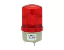 ΦΑΡΟΣ LED MULTIFUNCTION ΜΕ BUZZER 12-230VAC/DC 85X155mm ΚΟΚΚΙΝΟΣ C-1101J CNTD