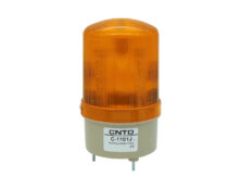 ΦΑΡΟΣ LED MULTIFUNCTION ΜΕ BUZZER 12-230VAC/DC 85X155mm ΚΙΤΡΙΝΟΣ C-1101J CNTD