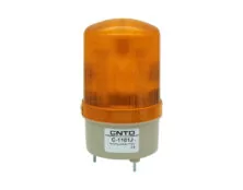 ΦΑΡΟΣ LED MULTIFUNCTION ΜΕ BUZZER 12-230VAC/DC 85X155mm ΚΙΤΡΙΝΟΣ C-1101J CNTD