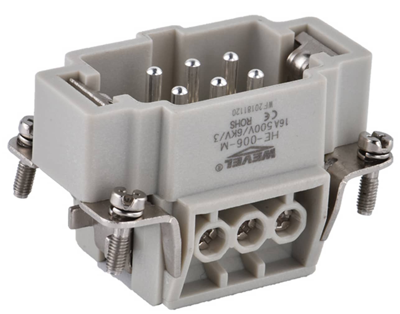 ΦΙΣ ΓΙΑ CONNECTOR HEAVY DUTY ΑΡΣΕΝΙΚΟ 6P+Γ HE-006-M SIB/WVL 3 ΦΙΣ ΓΙΑ CONNECTOR HEAVY DUTY ΑΡΣΕΝΙΚΟ 6P+Γ HE-006-M SIB/WVL