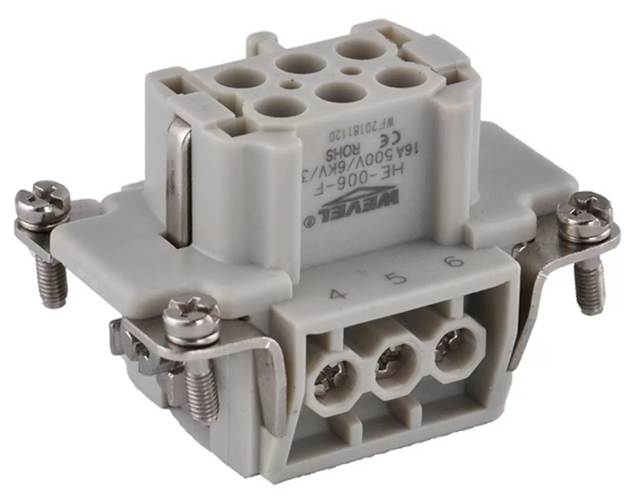 ΦΙΣ ΓΙΑ CONNECTOR HEAVY DUTY ΘΗΛΥΚΟ 6P+Γ HE-006-F SIB/WVL 3 ΦΙΣ ΓΙΑ CONNECTOR HEAVY DUTY ΘΗΛΥΚΟ 6P+Γ HE-006-F SIB/WVL