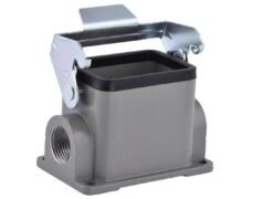 ΒΑΣΗ ΓΙΑ CONNECTOR HEAVY DUTY 6P ΜΕΤΑΛΛΙΚΗ H6B-SM-1L-PG16 SIB/WVL