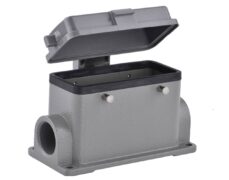 ΒΑΣΗ ΓΙΑ CONNECTOR HEAVY DUTY ΜΕ ΚΑΠΑΚΙ ΠΛΑΣΤΙΚΟ H16B-SM-4B-CV-PG21 SIB/WVL