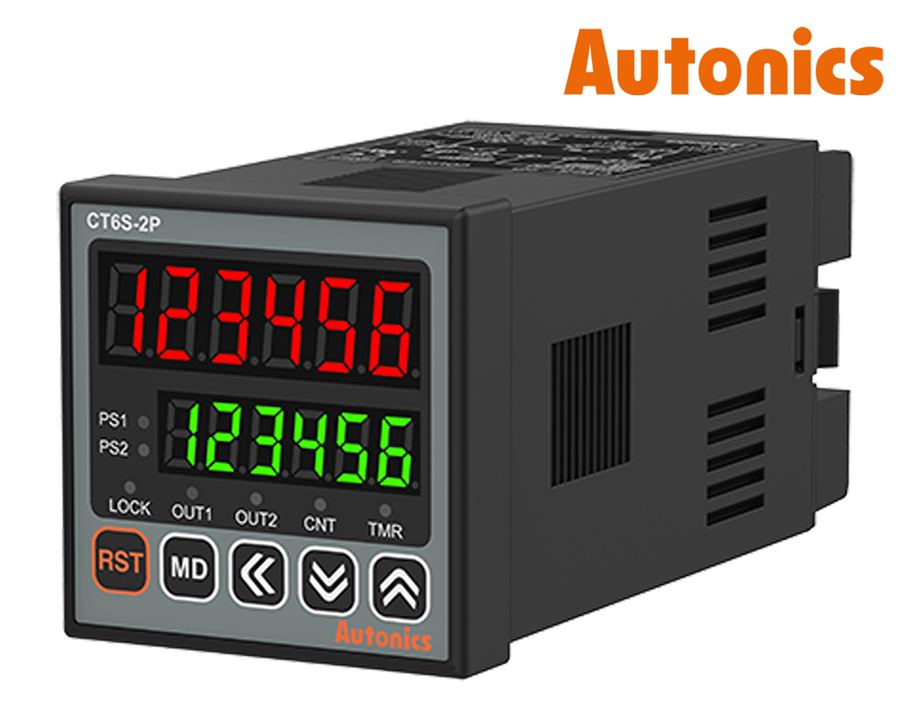 ΜΕΤΡΗΤΗΣ / ΧΡΟΝΙΚΟ ΠΙΝΑΚΑ ΨΗΦΙΑΚΟΣ 48X48 24-48VDC 2 RELAY/NPN CT6S-2P2 AUTONICS