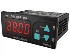 ΜΕΤΡΗΤΗΣ / ΧΡΟΝΙΚΟ ΠΙΝΑΚΑ ΨΗΦΙΑΚΟΣ 77X35 230VAC RELAY ETM-2432 ENDA 1