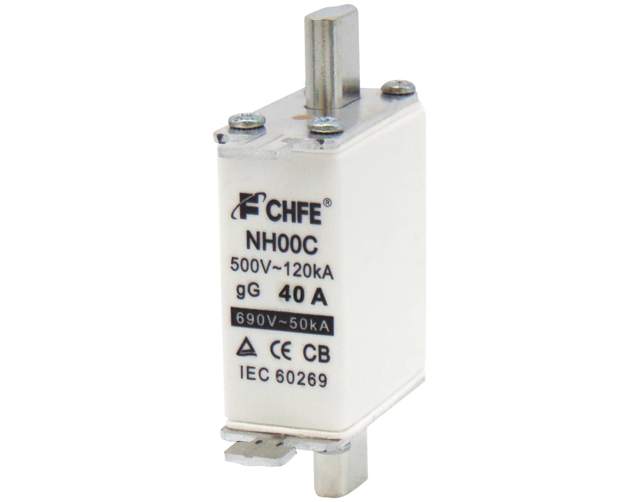 ΑΣΦΑΛΕΙΑ ΜΑΧΑΙΡΩΤΗ NH00C COMPACT 40A gL-gG CHF 3 ΑΣΦΑΛΕΙΑ ΜΑΧΑΙΡΩΤΗ NH00C COMPACT 40A gL-gG CHF