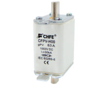 ΑΣΦΑΛΕΙΑ ΜΑΧΑΙΡΩΤΗ ΦΩΤΟΒΟΛΤΑΪΚΩΝ H00 63A 1000VDC gPV CFPV-H00 CHF