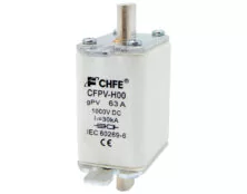 ΑΣΦΑΛΕΙΑ ΜΑΧΑΙΡΩΤΗ ΦΩΤΟΒΟΛΤΑΪΚΩΝ H00 63A 1000VDC gPV CFPV-H00 CHF