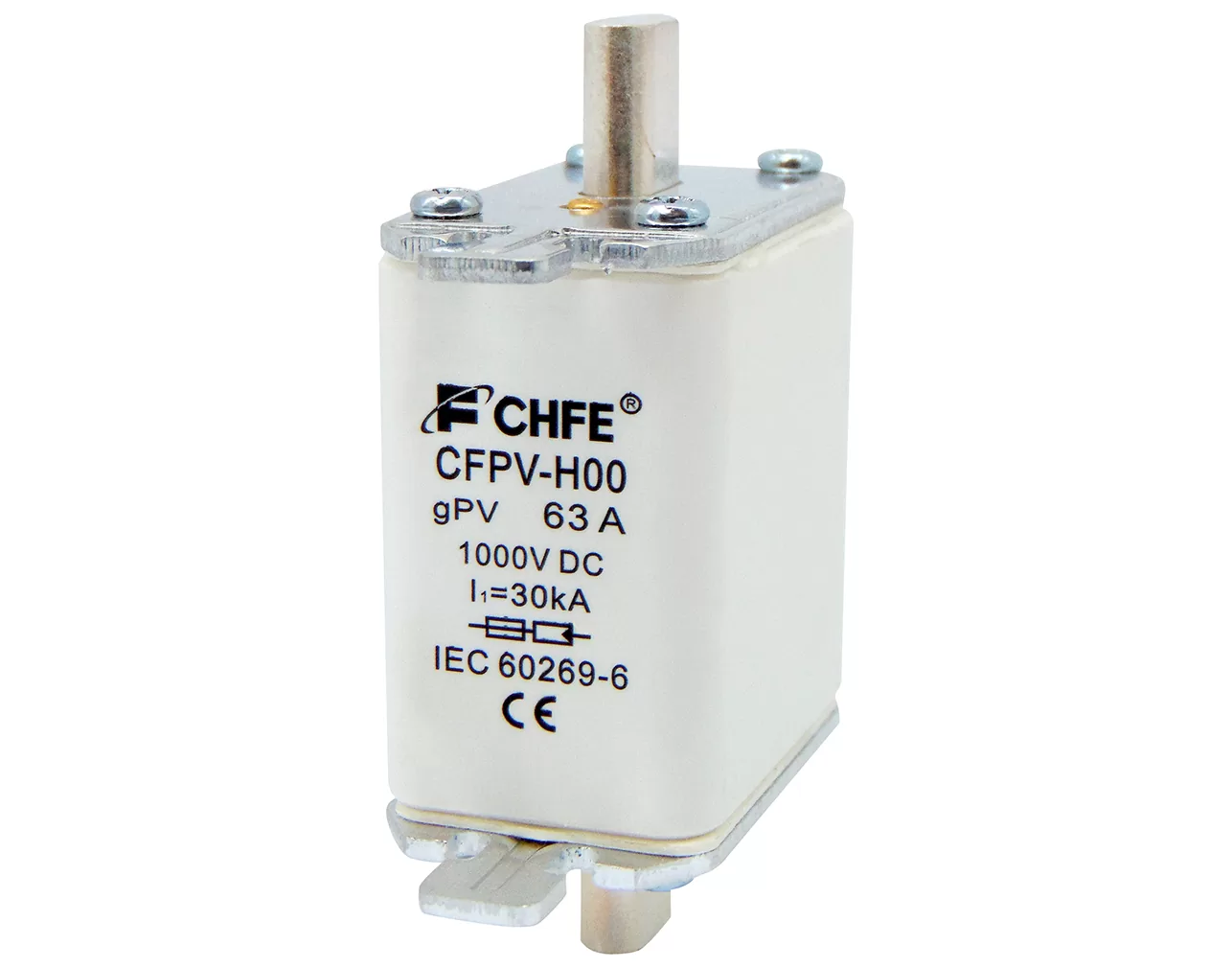 ΑΣΦΑΛΕΙΑ ΜΑΧΑΙΡΩΤΗ ΦΩΤΟΒΟΛΤΑΪΚΩΝ H00 63A 1000VDC gPV CFPV-H00 CHF 3 ΑΣΦΑΛΕΙΑ ΜΑΧΑΙΡΩΤΗ ΦΩΤΟΒΟΛΤΑΪΚΩΝ H00 63A 1000VDC gPV CFPV-H00 CHF