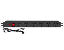 ΠΟΛΥΠΡΙΖΟ RACK 19'' 1U 6 ΘΕΣΕΩΝ ΜΕ ΔΙΑΚΟΠΤΗ 2500W 10A UNIVERSAL NSH