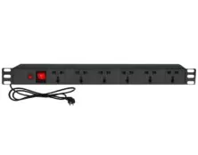 ΠΟΛΥΠΡΙΖΟ RACK 19'' 1U 6 ΘΕΣΕΩΝ ΜΕ ΔΙΑΚΟΠΤΗ 2500W 10A UNIVERSAL NSH