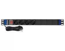 ΠΟΛΥΠΡΙΖΟ RACK 19'' 1U 4 ΘΕΣΕΩΝ ΜΕ ΔΙΑΚΟΠΤΗ 4000W 16A SAFEWELL