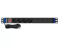 ΠΟΛΥΠΡΙΖΟ RACK 19'' 1U 4 ΘΕΣΕΩΝ ΜΕ ΔΙΑΚΟΠΤΗ 4000W 16A SAFEWELL