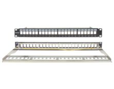 PATCH PANEL CAT5e/6 STP 24P 19" 1U ΚΕΝΟ SAFEWELL